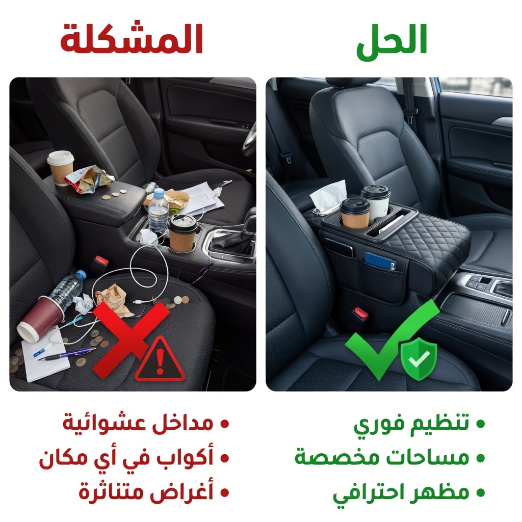 Organisateur d'accoudoir de voiture